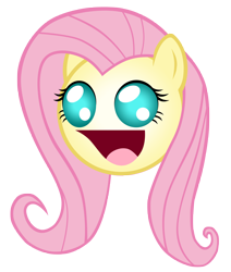 Size: 5500x6500 | Tagged: safe, artist:zantyarz, fluttershy, pegasus, pony, absurd resolution, emoticon, happy, simple background, transparent background