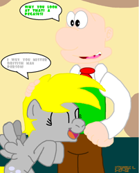 Size: 1071x1331 | Tagged: safe, artist:tagman007, derpy hooves, pegasus, pony, female, mare, wallace, wallace and gromit