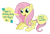 Size: 724x490 | Tagged: safe, artist:ponycide, fluttershy, pegasus, pony, female, mare, pink mane, solo, yellow coat