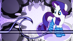 Size: 1920x1080 | Tagged: safe, artist:game-beatx14, rarity, pony, unicorn, clothes, socks, solo, striped socks, vector, wallpaper