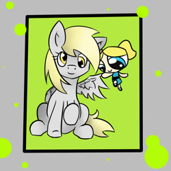 Size: 894x894 | Tagged: safe, artist:skune, derpy hooves, pegasus, pony, 30 minute art challenge, bubble, female, mare