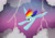 Size: 3035x2149 | Tagged: safe, artist:neoshrek, derpibooru import, rainbow dash, pegasus, pony, cloud, flying, high res, lightning, rain, solo