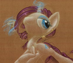 Size: 943x820 | Tagged: safe, artist:getchanoodlewet, rarity, pony, unicorn, magic, solo, traditional art