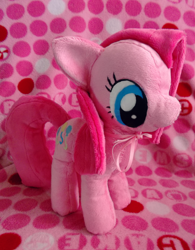 Size: 1024x1313 | Tagged: safe, artist:fallenpeach, pinkie pie, cute, cuteamena, diapinkes, irl, photo, pinkamena diane pie, plushamena, plushie, smiling