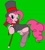 Size: 576x638 | Tagged: safe, artist:btbunny, pinkie pie, earth pony, pony, cane, clothes, fishnet stockings, frock coat, hat, solo, stockings, top hat, tuxedo