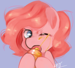 Size: 866x786 | Tagged: safe, artist:dhui, pinkie pie, earth pony, pony, accident, fail, food, honey