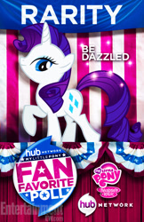 Size: 612x946 | Tagged: safe, rarity, pony, unicorn, promo, san diego comic con, solo, the hub