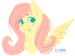 Size: 2410x1799 | Tagged: safe, artist:radioactive-unicorns, fluttershy, pegasus, pony, female, mare, pink mane, yellow coat