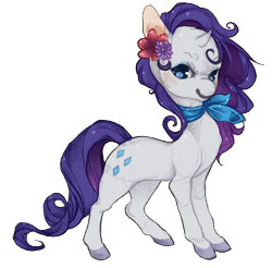 Size: 956x942 | Tagged: safe, artist:severedribs, rarity, pony, unicorn, female, horn, mare, solo, white coat