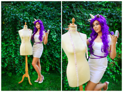 Size: 900x670 | Tagged: safe, artist:lenore-eeva-leena, rarity, human, cosplay, irl, irl human, mannequin, photo, solo