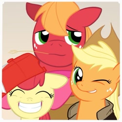 Size: 555x555 | Tagged: safe, artist:redhotkick, apple bloom, applejack, big macintosh, earth pony, pony, ask big red macintosh, male, stallion