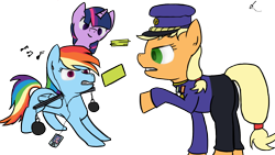 Size: 1366x768 | Tagged: safe, artist:thepankpoet, derpibooru import, applejack, rainbow dash, twilight sparkle, twilight sparkle (alicorn), alicorn, earth pony, pegasus, pony, female, mare