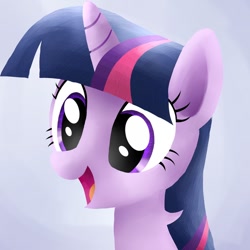 Size: 894x894 | Tagged: safe, artist:evilgnome555, derpibooru import, twilight sparkle, pony, unicorn, female, horn, mare, purple coat, purple mane, solo