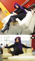 Size: 671x1163 | Tagged: safe, artist:crimsonfringe, rarity, human, cosplay, irl, irl human, photo