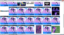 Size: 1920x1044 | Tagged: safe, derpibooru import, screencap, rainbow dash, twilight sparkle, alicorn, pegasus, pony, season 4, derpibooru, female, mare, meta, spoiler