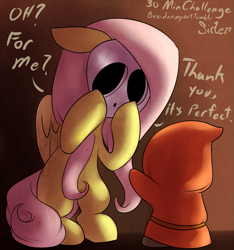 Size: 891x951 | Tagged: safe, artist:siden, fluttershy, pegasus, pony, 30 minute art challenge, crossover, fluttershy guy, mask, shy guy, super mario bros., super mario bros. 2