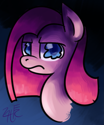 Size: 693x832 | Tagged: safe, artist:php92, pinkie pie, earth pony, pony, frown, pinkamena diane pie, solo