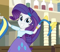 Size: 400x350 | Tagged: safe, screencap, rarity, equestria girls, equestria girls (movie), smiling, solo, wondercolts