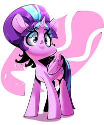 Size: 2827x3379 | Tagged: safe, artist:sourspot, starlight glimmer, alicorn, pony, alicornified, female, mare, race swap, simple background, smiling, solo, starlicorn, transparent background, xk-class end-of-the-world scenario