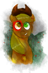 Size: 589x883 | Tagged: safe, artist:do-it-emily, applejack, earth pony, pony, solo