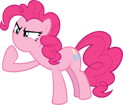 Size: 3526x3000 | Tagged: safe, artist:floppychiptunes, pinkie pie, earth pony, pony, simple background, transparent background, vector