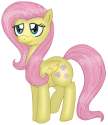 Size: 673x780 | Tagged: safe, artist:archfaux, fluttershy, pegasus, pony, simple background, transparent background, vector