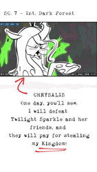 Size: 750x1334 | Tagged: safe, screencap, queen chrysalis, changeling, changeling queen, the beginning of the end, female, solo