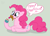 Size: 1089x793 | Tagged: safe, artist:edanarose, pinkie pie, earth pony, pony, cupcake, female, mare, pink coat, pink mane, solo