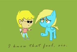 Size: 1024x693 | Tagged: artist needed, safe, derpy hooves, human, feels, foxtrot, sad