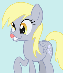 Size: 779x900 | Tagged: safe, artist:arrkhal, derpy hooves, pegasus, pony, female, flehmen response, grin, hoers, horses doing horse things, mare, raised hoof, smiling, solo