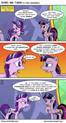 Size: 1024x1910 | Tagged: safe, artist:pony-berserker, starlight glimmer, twilight sparkle, twilight sparkle (alicorn), alicorn, pony, celestial advice, comic, dialogue, duo, entitlement, female, mare, smiling, speech bubble