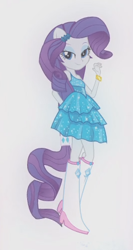 Size: 265x497 | Tagged: safe, rarity, equestria girls, equestria girls (movie), boots, bracelet, element of generosity, high heel boots, jewelry, looking at you, ponied up, ponytail, solo