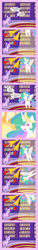 Size: 700x4584 | Tagged: safe, artist:deusexequus, princess celestia, starlight glimmer, alicorn, pony, celestial advice, absurd resolution, bait and switch, comic, dialogue, female, frown, mare, pointy ponies, speech bubble