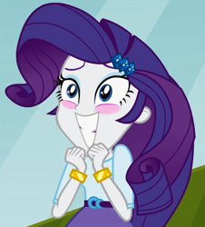 Size: 486x537 | Tagged: safe, screencap, rarity, equestria girls, equestria girls (movie), blushing, cute, excited, raribetes, solo