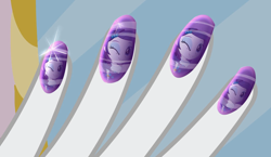 Size: 1258x730 | Tagged: safe, screencap, rarity, equestria girls, equestria girls (movie), fingernails, fingers, reflection, wink