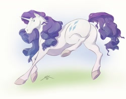 Size: 1278x1009 | Tagged: safe, artist:spotty the cheetah, rarity, horse, pony, unicorn, realistic, solo