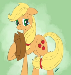 Size: 978x1024 | Tagged: safe, artist:bradworthpi, applejack, earth pony, pony, crying, sad, unhapplejack