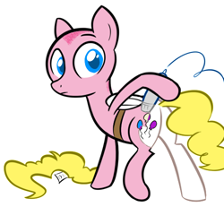 Size: 500x462 | Tagged: safe, artist:sirpayne, artist:willdrawforfood1, edit, pinkie pie, surprise, earth pony, pony, g1, ask surprise, g1 to g4, generation leap, shaved