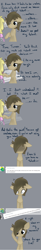 Size: 565x3420 | Tagged: safe, artist:lilliesinthegarden, derpy hooves, doctor whooves, pegasus, pony, ask, bandage, comic, crying, cutie mark, female, mare, nurse turner, sad, tumblr