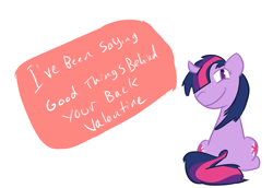 Size: 1050x722 | Tagged: safe, artist:autonomous-zed, derpibooru import, twilight sparkle, paranoid twilight, valentine