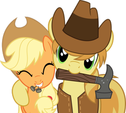 Size: 1600x1429 | Tagged: safe, applejack, braeburn, earth pony, pony, simple background, transparent background, vector