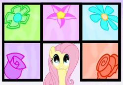 Size: 650x450 | Tagged: safe, artist:violetclm, fluttershy, pegasus, pony, female, flower, hoofstuck, mare