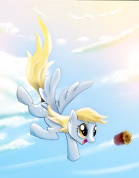 Size: 3012x3852 | Tagged: safe, artist:thepointyman, derpy hooves, pegasus, pony, female, mare, muffin, solo