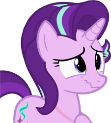 Size: 1122x1241 | Tagged: safe, artist:surprisepi, starlight glimmer, pony, celestial advice, equestrian pink heart of courage, female, mare, raised hoof, simple background, solo, transparent background, vector, wavy mouth