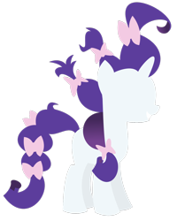 Size: 1280x1599 | Tagged: safe, artist:euphoriapony, rarity, pony, unicorn, alternate hairstyle, bow, minimalist, solo