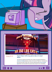 Size: 563x771 | Tagged: safe, derpibooru import, twilight sparkle, exploitable meme, facehoof, tv meme