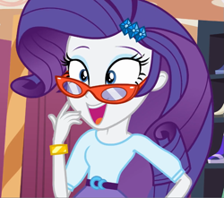 Size: 779x688 | Tagged: safe, edit, edited screencap, screencap, rarity, equestria girls, equestria girls (movie), glasses, solo