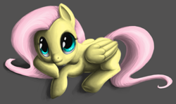 Size: 661x392 | Tagged: safe, artist:lithdragon, fluttershy, pegasus, pony, female, mare, pink mane, yellow coat