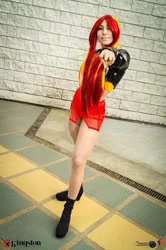 Size: 552x829 | Tagged: safe, sunset shimmer, human, clothes, cosplay, costume, irl, irl human, photo, solo