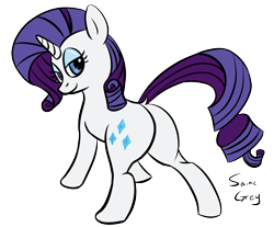 Size: 1500x1243 | Tagged: safe, artist:saine grey, rarity, pony, unicorn, color, dock, female, lidded eyes, looking at you, plot, simple background, smiling, solo, transparent background